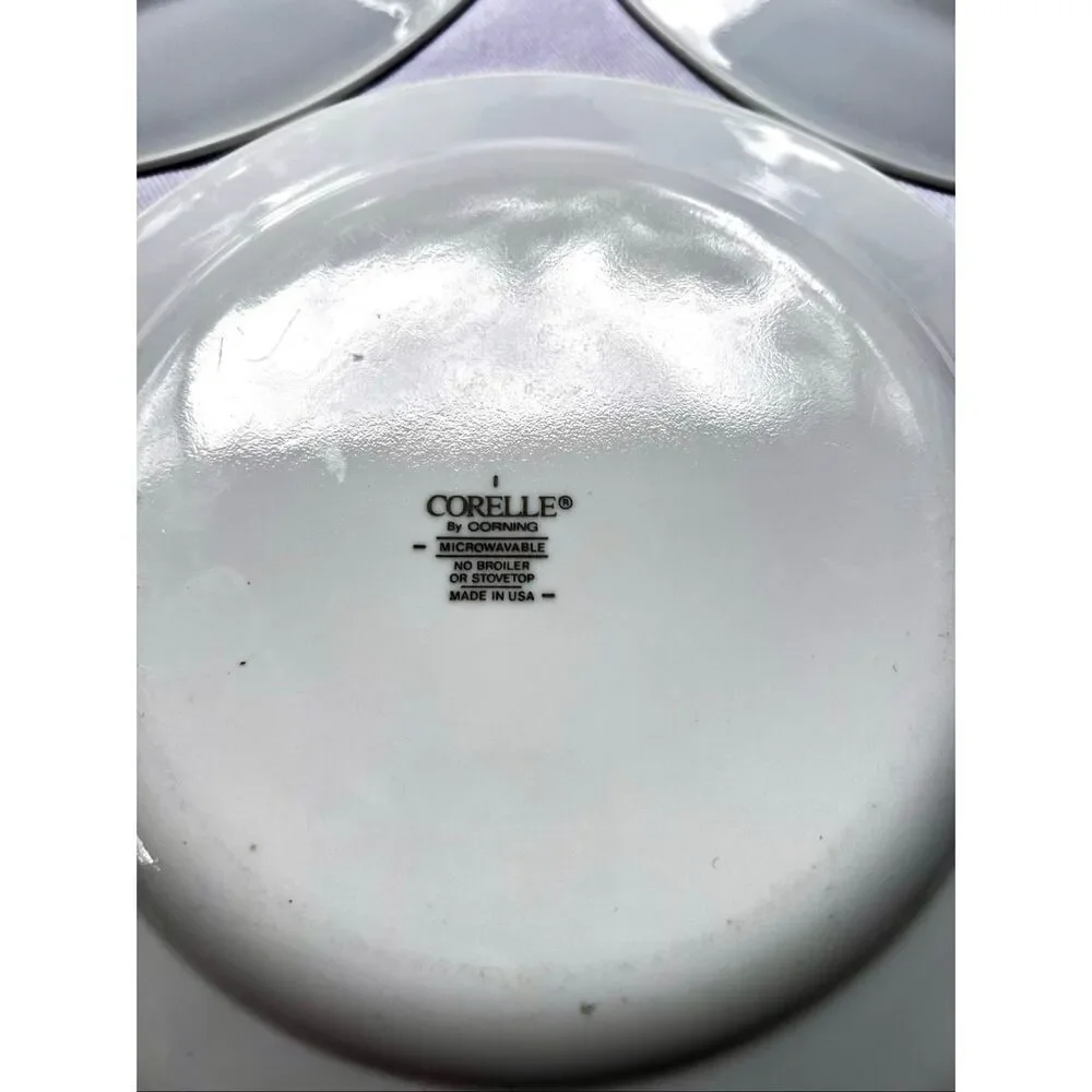 Vintage Set of 3 Corelle Sundrops Medium Lunch Plates